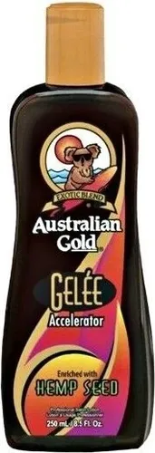Australian Gold Accelerator Gelée mit Hanfsamen 250 ml - Selbstbräunungs-Creme für eine schnelle, natürliche Bräune, angereichert mit Hanfsamenöl für zusätzliche Hautpflege.