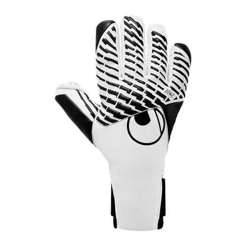 uhlsport Supergrip+ HN Torwart-Handschuhe - Torwart-Handschuhe für Herren und Jungs mit innovativem Haftschaum für optimalen Grip bei jedem Wetter. Neopren sorgt für hohen Tragekomfort, während der halb-negative Schnitt perfekte Ballkontrolle bietet.
