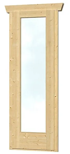 Einzelfenster für Gartenhaus 28 mm SKAN HOLZ 67x198 cm natur - Hochwertiges Holzfenster für Gartenhäuser, sorgt für optimale Belüftung und Tageslicht in Ihrem Gartenhaus.