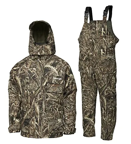 Prologic MAX5 COMFORT THERMO SUIT XXL CAMO - Anzüge für Unisex Erwachsene, 2-teiliges Winter-Outfit in Camouflage mit hervorragender Wärmeisolierung für Angler.