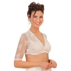 MarJo Dirndlbluse Dirndlbluse - FRIEDA-DORO - blush, offweiß 32