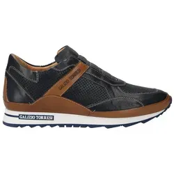 Galizio Torresi Sneaker 414040 V.70108 - Elegante Herren Sneaker aus Glattleder, Blau, EU 42 - Slipper & Mokassins für Herren, aus hochwertigem Glattleder mit herausnehmbarer Decksohle für optimalen Komfort und Stil.