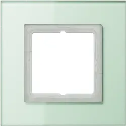 Jung LS Plus Glasrahmen 1-fach, mattweiß - Lichtschalter - Eleganter 1-fach Glasrahmen in mattweiß, ideal für individuelle Kombinationen und passend zu verschiedenen Designprogrammen.