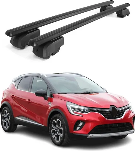 OMAC Dachträger Gepäckträger für Renault Captur 2020-2023 - Dachgepäckträger aus leichtem Aluminium, abnehmbar und wasserdicht. Ideal für Fahrrad-, Ski- und Gepäckträger, perfekt für jedes Abenteuer.
