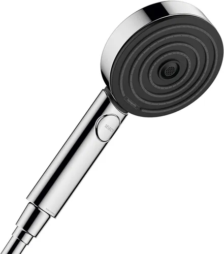 hansgrohe Pulsify Select S Handbrause 105 3jet - Handbrause mit 3 Strahlarten, EcoSmart-Technologie für Wasser- und Energieeinsparung, Quick-Clean für mühelose Reinigung – ideal für nachhaltigen Duschkomfort.