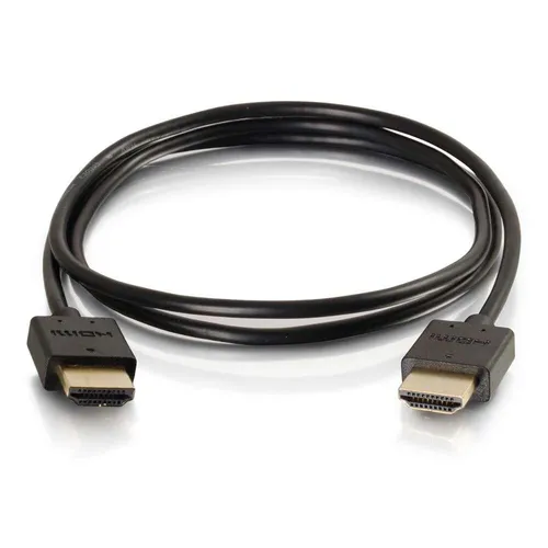 C2G 3ft 4K HDMI Kabel - Ultra Flexibel mit Flachsteckern - C2G 0,9 m flexibles High Speed HDMI Kabel für brillante 4K 60 Hz Bildqualität. Ideal für platzsparende Verbindungen, robust und zuverlässig für den täglichen Einsatz.