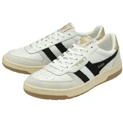 Gola Damen Sneaker HAWK Weiß-Schwarz - 42 EU - Stylische Damen Sneaker in Weiß-Schwarz, perfekt für den Alltag. Mit hochwertigem Leder-Obermaterial und bequemer Gummi-Laufsohle für optimalen Komfort.