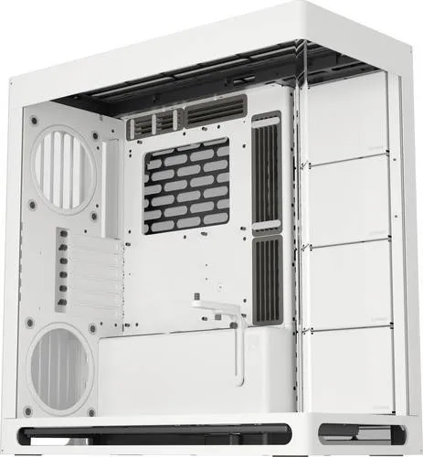 HAVN HS 420 weiß Midi Tower - Stylischer Midi Tower mit 4 internen 3.5" und 8 internen 2.5" Laufwerkeinschüben, ausgestattet mit Seitenfenster, Staubfilter und praktischem Kabelmanagement für ein ordentliches Setup.