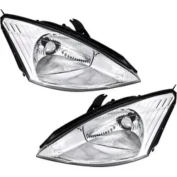 TYC Scheinwerfer Set für Ford Focus MK1 -9/2001 H4 - Frontscheinwerfer, 2-teiliges Set für Fahrer- und Beifahrerseite, E-Prüfzeichen, vorbereitet für elektrische Leuchtweitenregulierung, ideal für eine sichere Fahrt bei Nacht.