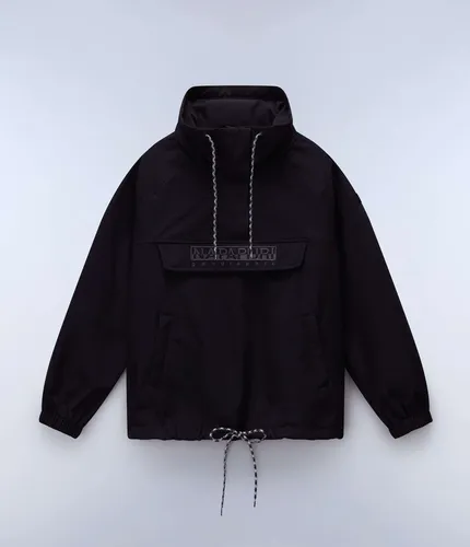 Napapijri Damen Anorak Rainforest Dune NP0A4IKZ - Stylischer Anorak für Damen in Tannin, ideal für den Sommer. Aus robustem Nylon gefertigt, bietet er eine bequeme Passform und ist perfekt für Freizeitaktivitäten.