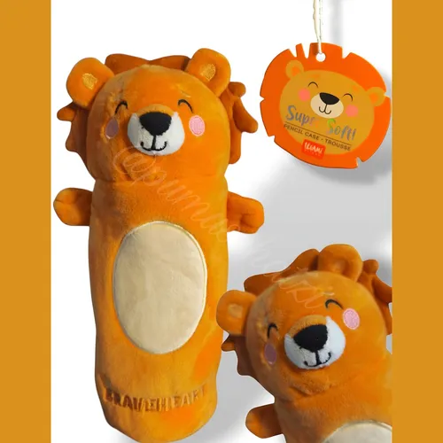 Legami Federmäppchen Super Soft Lion Löwe PPC0006 flauschig & süß  Kawaii