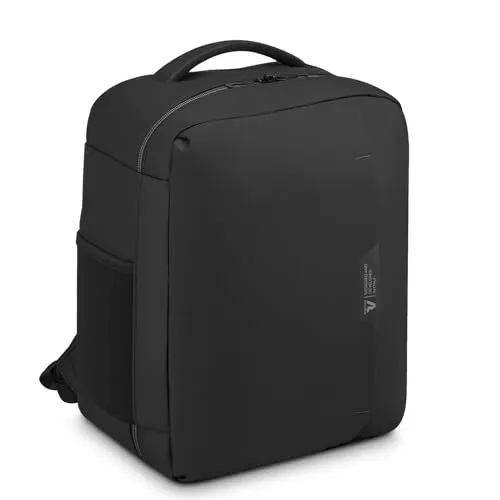 RONCATO WANDERLINE Reiserucksack, Schwarz, 40x30x20 - Kompakter 24 l Underseat Rucksack, ideal für Reisen. Hergestellt aus wetterfestem Coated Polyester, passt perfekt unter den Sitz im Flugzeug. Mit praktischen Fronttaschen und internen Trennwänden für optimale Organisation.