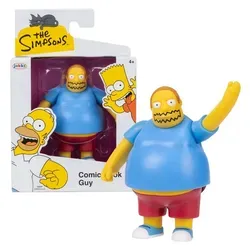 Jakks Pacific Actionfigur Die Simpsons - Comic Book Guy - Spielfigur ca. 7 cm, ideal für Sammler und Fans der Simpsons, in attraktiver Fensterbox, nicht geeignet für Kinder unter 3 Jahren.