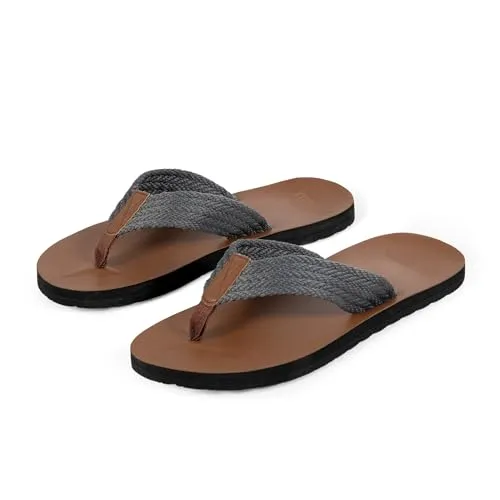 SMILODOX Flip Flops Herren Alexi - Rutschfeste Badeschuhe, Leichte, Weiche Hausschuhe Sommer Slippers Pantoletten, Anpassunsgsfähige Badeschlappen Flip Flop für Strand Indoor-Outdoor