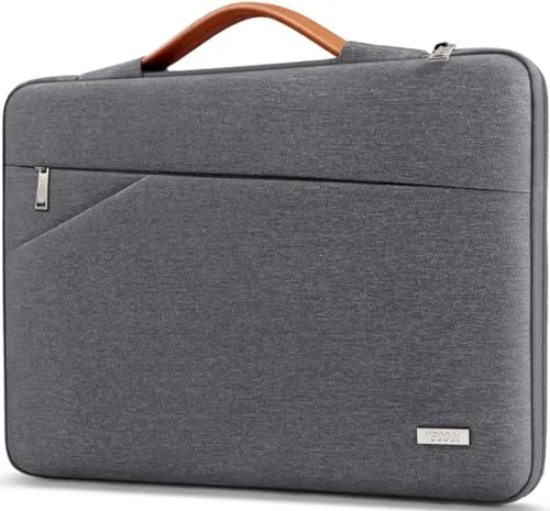 TECOOL 14 Zoll Laptop Tasche Hülle Laptoptasche für 14 Zoll Lenovo HP Dell Acer Asus Notebook Chromebook, 2023-2026 MacBook Air 15 M5 M4 M3 M2 Wasserdicht Notebooktasche Schutzhülle, Dunkelgrau