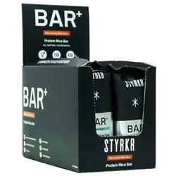 STYRKR Proteinriegel BAR PLUS Salted Caramel | 12 Riegel Box - Genieße die STYRKR Proteinriegel BAR PLUS Salted Caramel! Ideal für Sportler, liefert er 15g Protein und 45g Kohlenhydrate. Perfekt für die Erholung nach dem Training – vegan, glutenfrei und mit natürlichen Zutaten.