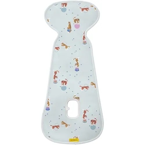 Aeromoov - Baby Sitzauflage Air Layer - Einlage Für Autositz oder Kinderwagen - Gruppe B - Antischwitz Sommerbezug - Bio-Baumwolle - Circus Tigers