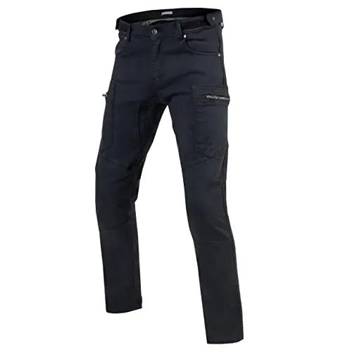 Rebelhorn Urban III Motorradjeans, schwarz, Größe 38 - Robuste Motorradjeans mit flexiblen Aramid-Paneelen, Level 2 Knieprotektoren und verstellbarer Knieschützer-Position für optimalen Schutz und Tragekomfort.