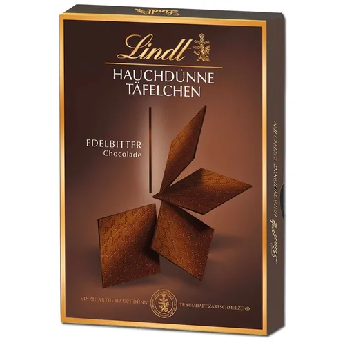 Lindt Hauchdünne Täfelchen Edelbitter 125g Packung 44,72€/1kg