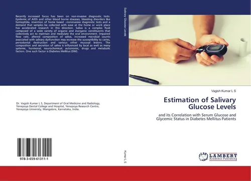 Estimation of Salivary Glucose Levels Vagish Kumar L S