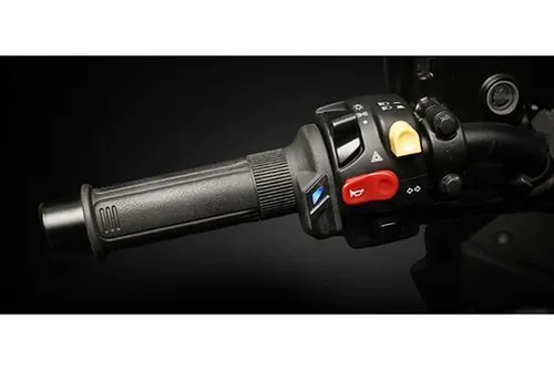 KOSO Heizgriffe HG-13 - 7/8 Zoll, 130 mm, schwarz - Grillzubehör mit integriertem 5-Stufen-Schalter für optimale Heizleistung, ideal für kalte Tage und komfortables Grillen.
