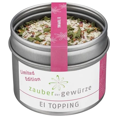 Zauber der Gewürze Ei Topping – Ei Topping Gewürz für gekochte Eier, Omelette, Rührei, Spiegelei, Oster Edition, auch lecker nach Ostern, 100 g