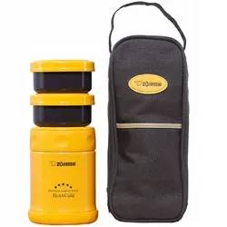 Zojirushi SW-EXE35-DB Lunch-Thermoskanne 350 ml Orange - Praktische Thermoskanne von Zojirushi für die Mittagspause. Hält Speisen bis zu 10 Stunden warm oder kalt. Ideal für Kindergerichte oder Snacks. Mit auslaufsicherem Deckel und einfachem Reinigungsdesign.