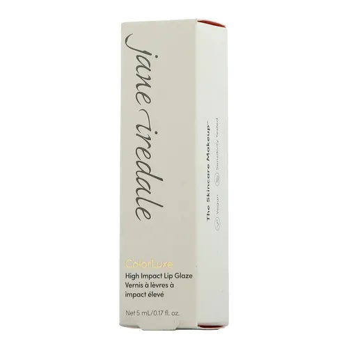 jane iredale ColorLuxe High Impact Lip Glaze - Au Naturel 5ml - Lippenstifte mit hochglänzendem 3D-Finish, das optisch Volumen verleiht und feine Fältchen mildert. Die vegane Formel sorgt für ein samtiges, nicht klebendes Tragegefühl und spendet Feuchtigkeit.