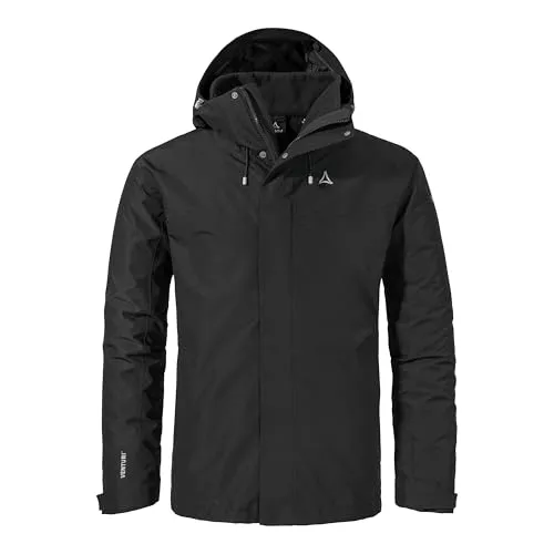 Schöffel Herren 3in1 Jacket Style Okere MNS - Funktionsjacke mit 2-Lagen VENTURI Außenstoff, herausnehmbarer Fleecejacke und verstellbarer Kapuze – ideal für jedes Wetter und optimale Anpassungsfähigkeit.