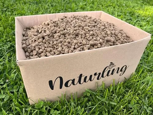 naturling Schafwollpellets Bio Dünger 4kg - Organischer Langzeitdünger für gesunde Pflanzen - Universaldünger aus 100% Schafwolle, ideal für Garten und Gemüsebeet, fördert das Wachstum mit natürlichen Nährstoffen und ist komplett kompostierbar.