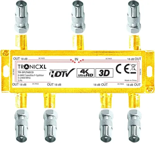 4K CATV SAT SPLITTER Kabelfernsehen zb für Vodafone PYUR Primacom TV Verteiler