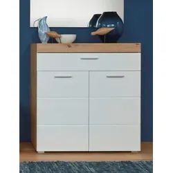 Schuhschrank INOSIGN "Avena", weiß (asteiche, weiß hg), B:91cm H:97cm T:38cm, Holzwerkstoff, MDF, Schränke