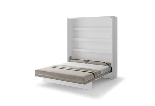 LENART BED CONCEPT Schrankbett 180 x 200 Vertikal BC-13 Weiß Matt - Das LENART BED CONCEPT Schrankbett bietet eine platzsparende Lösung für jeden Raum. Mit einem stabilen Metallrahmen und sanftem Öffnungsmechanismus verwandeln Sie den Raum in Sekunden in ein komfortables Schlafzimmer.