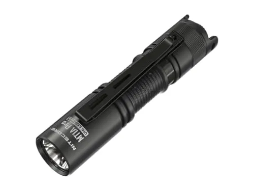 Nitecore LED Taschenlampe MT1A PRO - 800 Lumen - Taschenlampe mit 800 Lumen, wasserdicht nach IP68 und bruchfest bis 2 Meter. Kompakt, intuitiv bedienbar mit Akku oder AA-Batterie, ideal für Outdoor-Abenteuer.