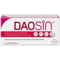 Daosin Tabletten 30 St - rezeptfrei, unterstützt die Verdauung und lindert Unverträglichkeiten