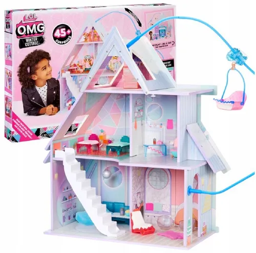 L.O.L. Surprise! OMG Winter Cottage Spielset - Puppenhäuser mit über 45 Überraschungen, inklusive funktionierendem Skilift und 3 Etagen für unendlichen Spielspaß - perfekt für Kinder ab 4 Jahren!