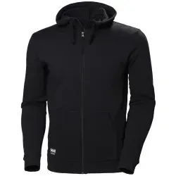 Helly® Hansen Kapuzen-Sweatjacke MANCHESTER, schwarz 79216 , 1 Stück, Größe: M
