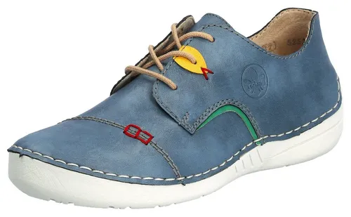 Rieker Damen Low-Top Sneaker 52528 - Damen-Sneaker mit flachem Absatz, bequemem Kunstleder-Obermaterial und ideal für den Alltag. Perfekt für Freizeitaktivitäten und stilvolle Looks.