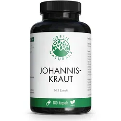 Green Naturals Johanniskraut 850mg Kapseln - Hochdosiert & Vegan - Arzneimittel zur Unterstützung des emotionalen Wohlbefindens, hochdosiert mit 850mg Johanniskraut-Extrakt pro Kapsel. Ideal für Erwachsene, die natürliche Hilfe suchen.