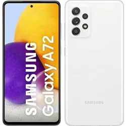Samsung Galaxy A72 4G - 128 GB Awesome White Dual SIM - Simlockfreies Handy mit 128 GB Speicher, beeindruckendem LCD-Display und vielseitiger Dual-SIM-Funktion für maximale Flexibilität.