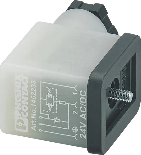 PHOE 1452259 - Ventilstecker, 3-pol, Gewindeart Kopf BI, 230 V