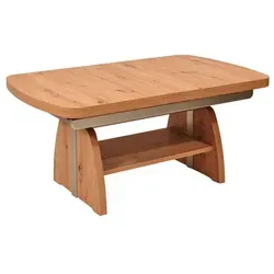 Vierhaus Couchtisch Levar mit höhenverstellbarer Ilse Liftmechanik - Moderner Couchtisch in beige mit praktischem Ablageboden und mechanischer Höhenverstellung für flexible Nutzung im Wohnzimmer.