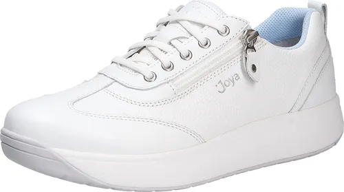 JOYA Laura Women White Sneaker - Damen-Schnürhalbschuhe aus Premium-Glattleder mit Senso-Sohle für optimalen Komfort und Unterstützung beim Gehen.
