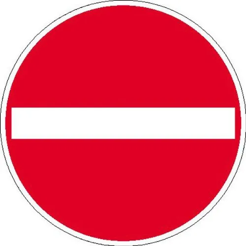 Betriebsausstattung24® Verbot der Einfahrt Verkehrsschild/Betriebs- und Privatkennzeichnung, Alu, 50 cm