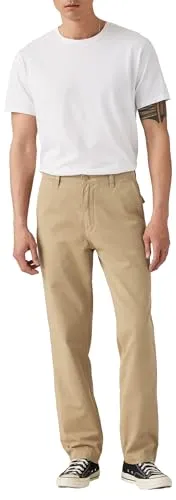 Levi's Xx Chino Authentic RLX Sand Khaki Auth G - Wanderhose aus strapazierfähigem Material, maschinenwaschbar und ideal für Outdoor-Aktivitäten.