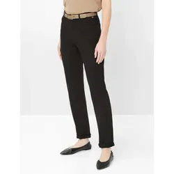 Brax Damen Five-Pocket-Hose Style MARY PERMA BLACK, Gr. 38L - Stylische Five-Pocket-Hose im Regular Fit, aus hochwertiger Baumwolle für optimalen Tragekomfort.