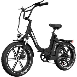 KOOLUX E-Bike 20*4 Zoll - Faltbares Elektrofahrrad mit 120 km Reichweite - E-Bike mit 250W Motor und 48V 15.6AH Akku, faltbar und ideal für Stadt und Land. Genießen Sie bis zu 120 km Reichweite und Komfort durch höhenverstellbaren Sitz.
