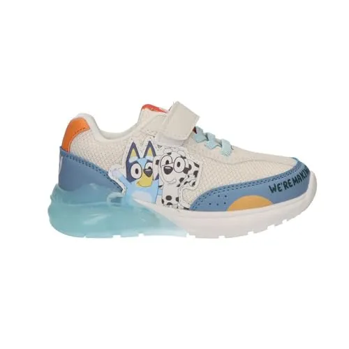Sportliche TPR-Sohle mit Lichtern für Kinder, Bluey, Sportliche TPR-Sohle mit Lichtern für Kinder, für Schule, Park und Freizeit, blau, 24 EU