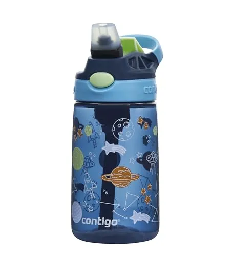 Contigo Easy Clean Blueberry Cosmos 420ml - Die auslaufsichere Contigo Easy Clean Flasche für Kinderabenteuer: Mit Pop-up-Strohhalm, einfach zu reinigen und BPA-frei. Ideal für den Schulranzen und sorgt für stressfreies Trinken unterwegs.
