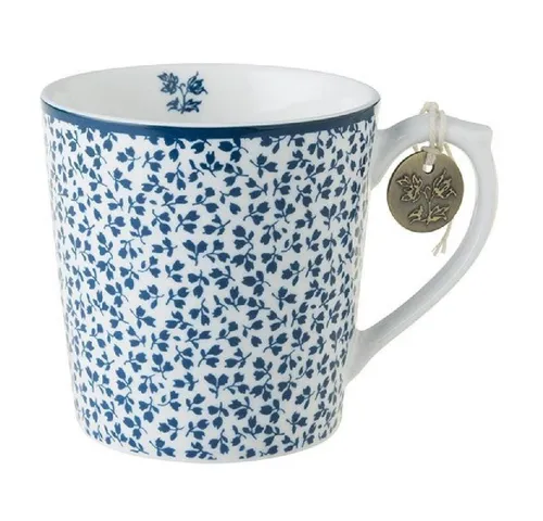 LAURA ASHLEY Tasse Henkelbecher Blueprint Floris (Groß)